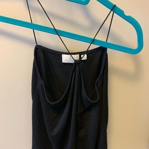 Aritzia/Wilfred Free black halter/tank top